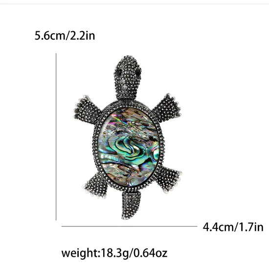 Custom Animal Pattern Brooch for Women - Alloy Turtle Design