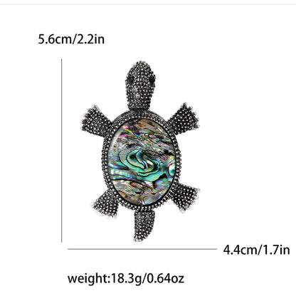 Custom Animal Pattern Brooch for Women - Alloy Turtle Design