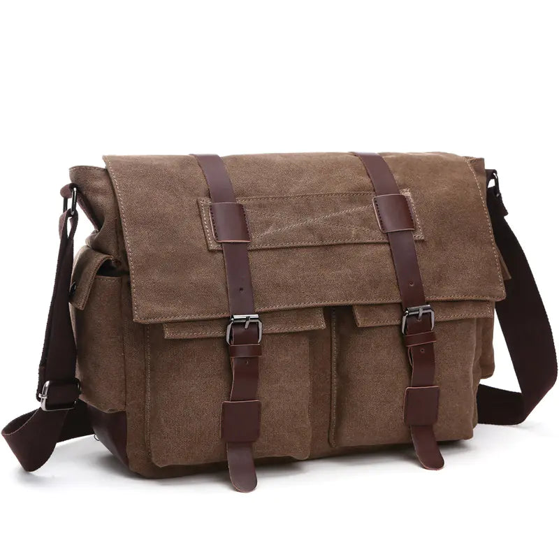 Korean Fashion Casual Canvas Crossbody Bag for Men