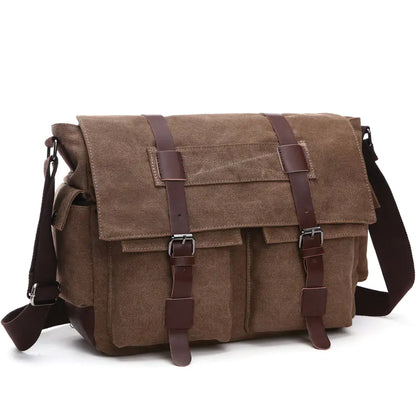 Korean Fashion Casual Canvas Crossbody Bag for Men