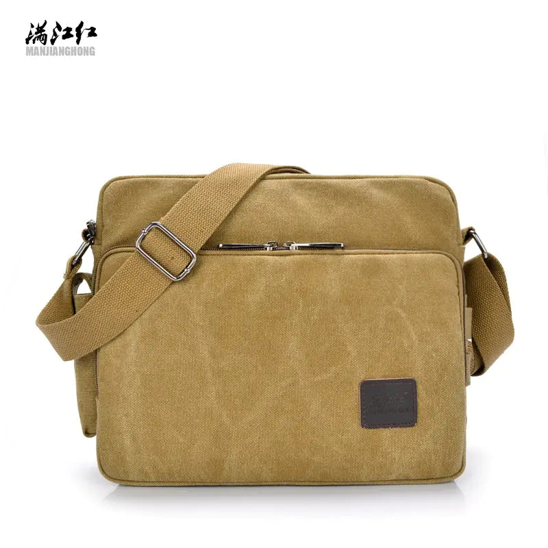 Vintage Canvas Crossbody Bag for Men