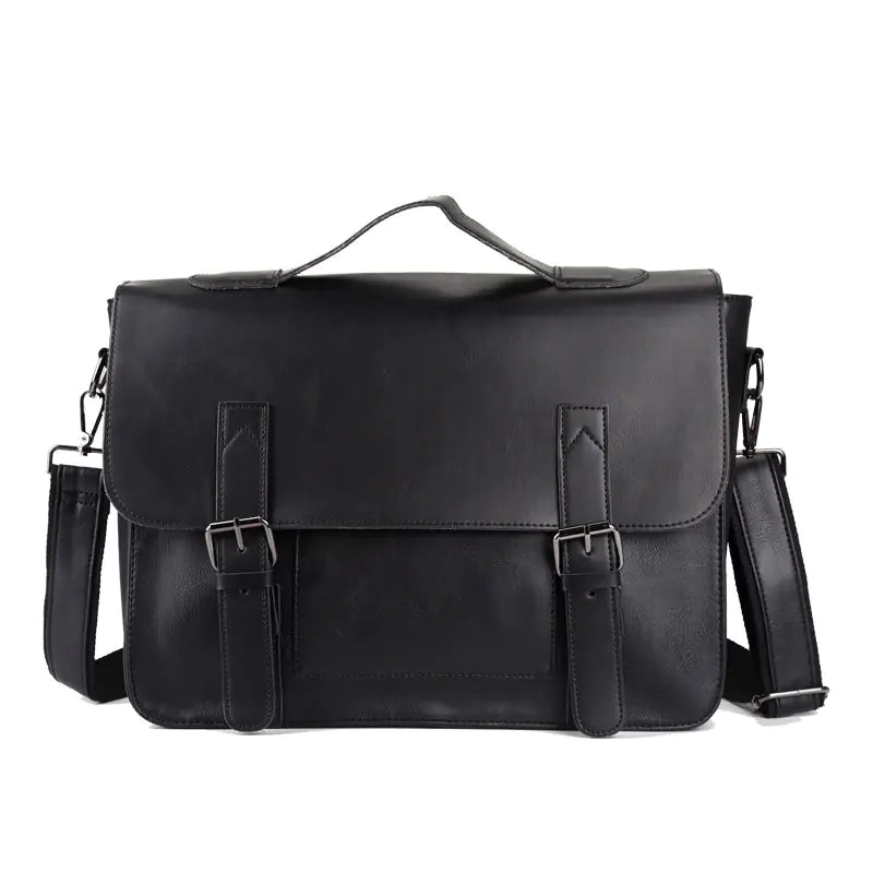 Retro PU Messenger Bag for Men - Casual Shoulder Bag