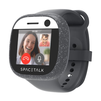 SPACETALK Adventurer 4G Kids Smart Watch with Phone and GPS Tracker - SIM Included Texting SOS Button Camera School Mode - Black