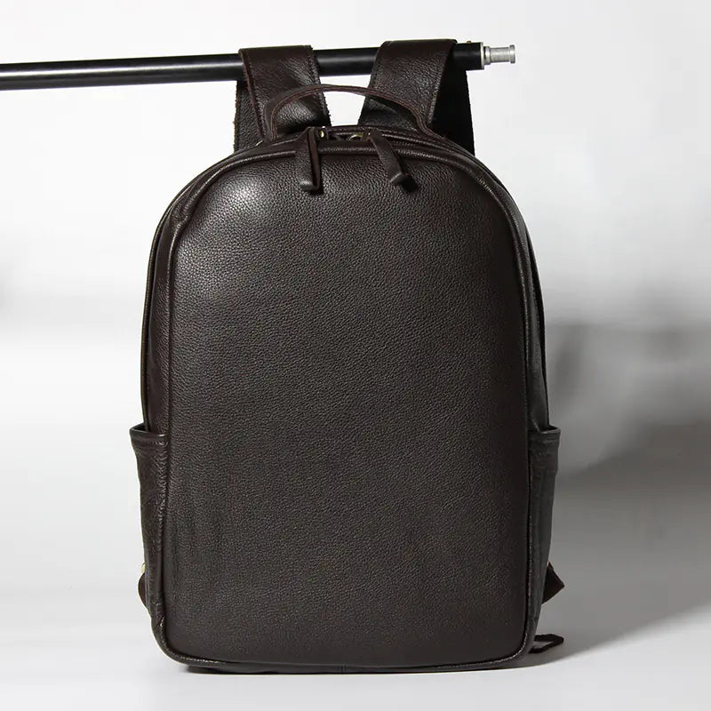 Genuine Leather Double Shoulder Bag for Men