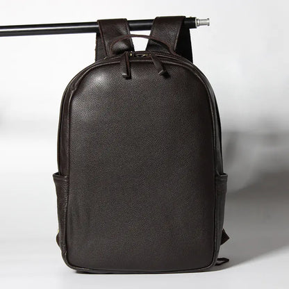 Genuine Leather Double Shoulder Bag for Men